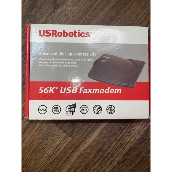 1 x New USRobotics 5633B 56k* USB FAXMODEM - Picture 3 of 3